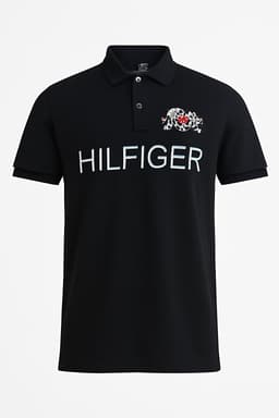  Men Solid Polo Neck Pure Cotton Black T-Shirt