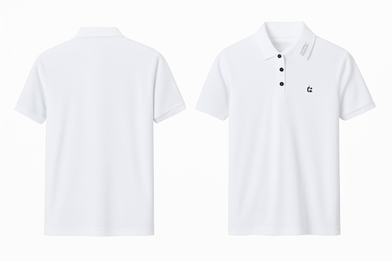 Men Solid Polo Neck Cotton Blend White T-Shirt thumbnail 3
