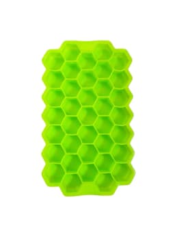 Green Honeycomb Hexagon Ice Cube Mould Tray, 10 Inch
