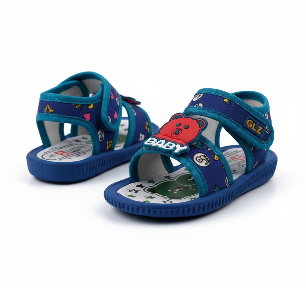 Infant& Toddler Cartoon Appliqué Open-Toe Sandals with Ankle Strap thumbnail 4