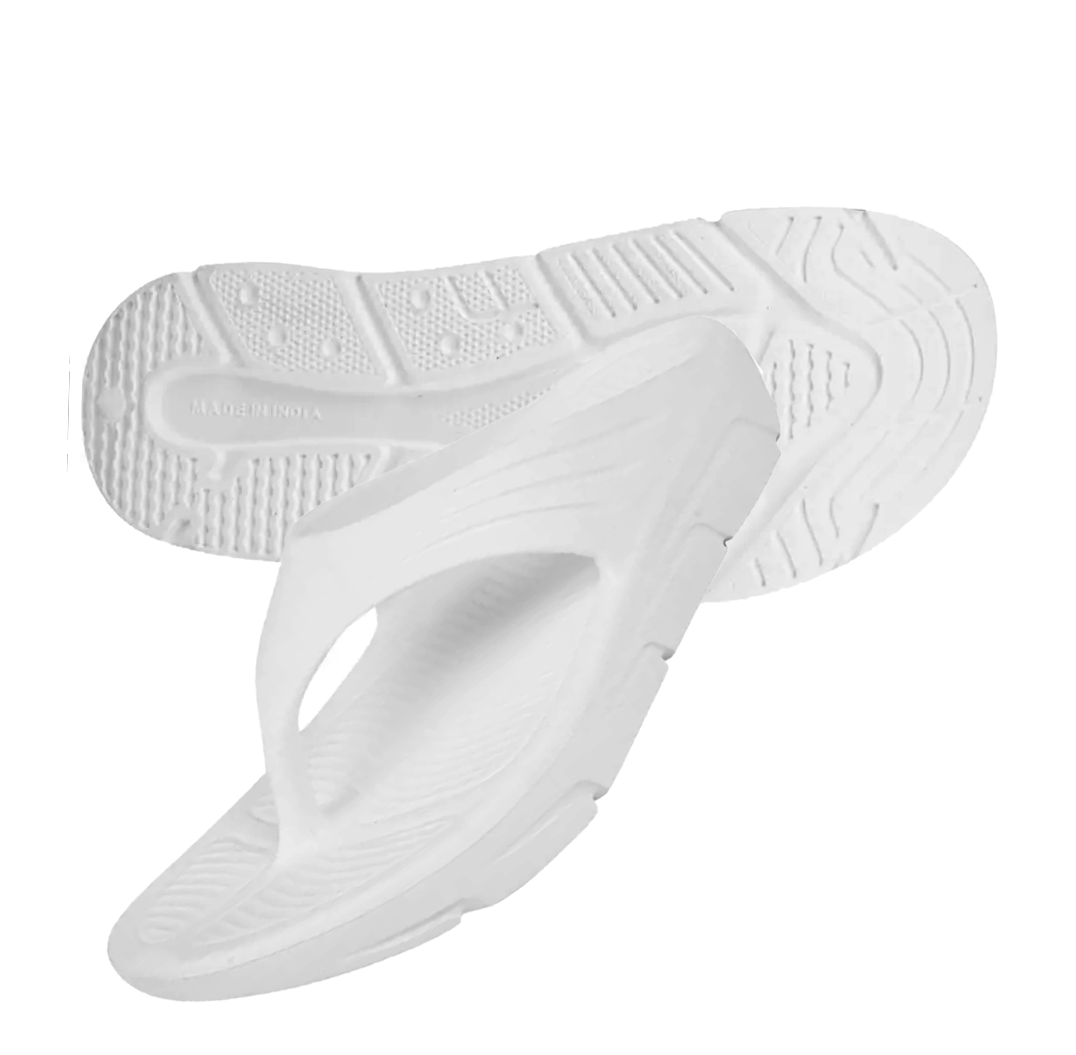 Men’s Moulded Thong Flip Flops with Textured Footbed and Chunky Sole thumbnail 4