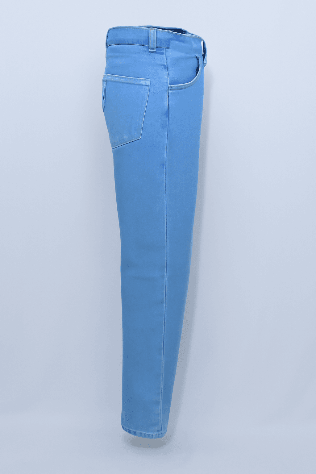 Men Slim Denim Low Rise Blue Jeans thumbnail 3
