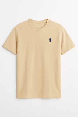Beige round neck Tshirt