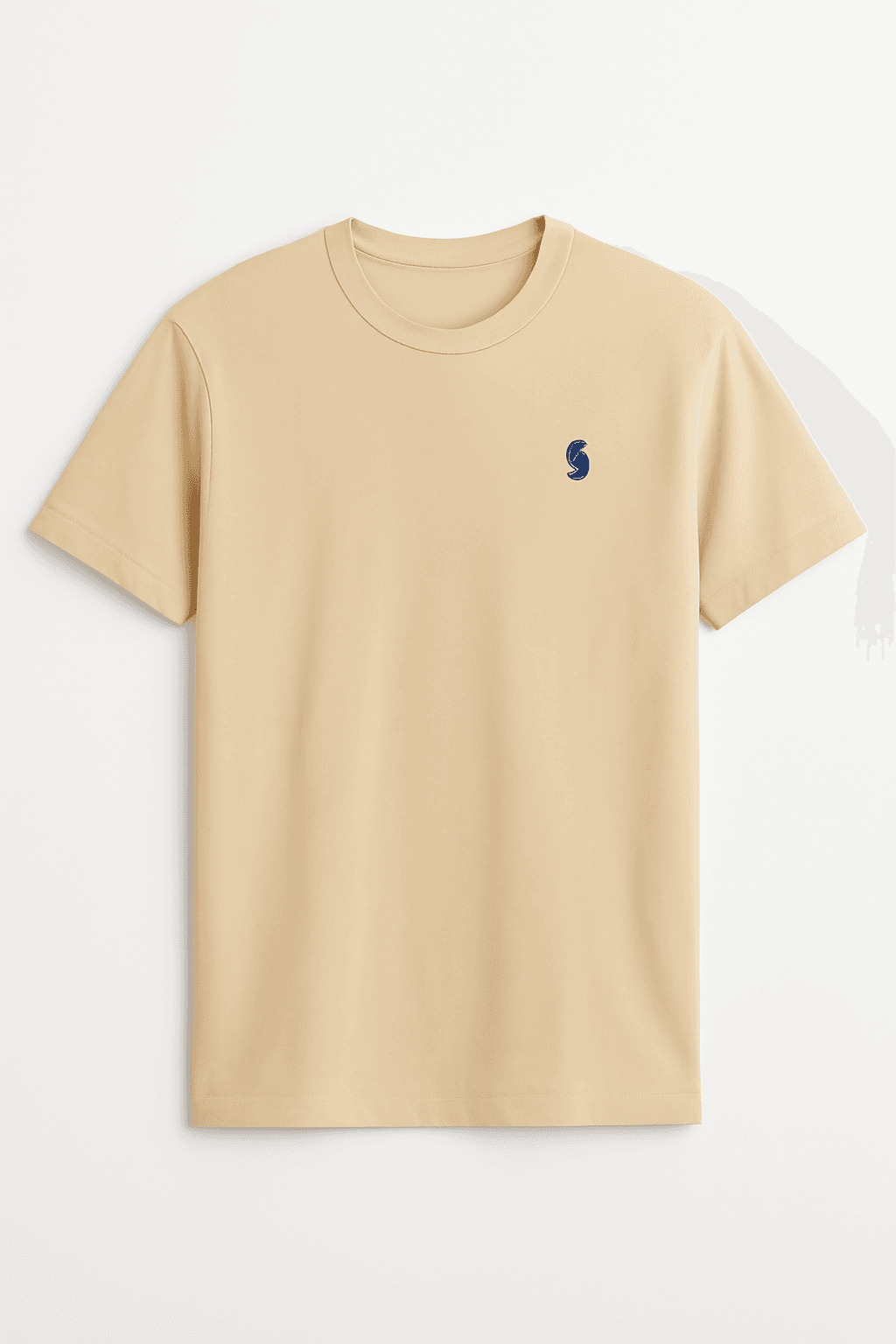 Beige round neck Tshirt thumbnail 1