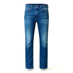 men ruff blue jeans 