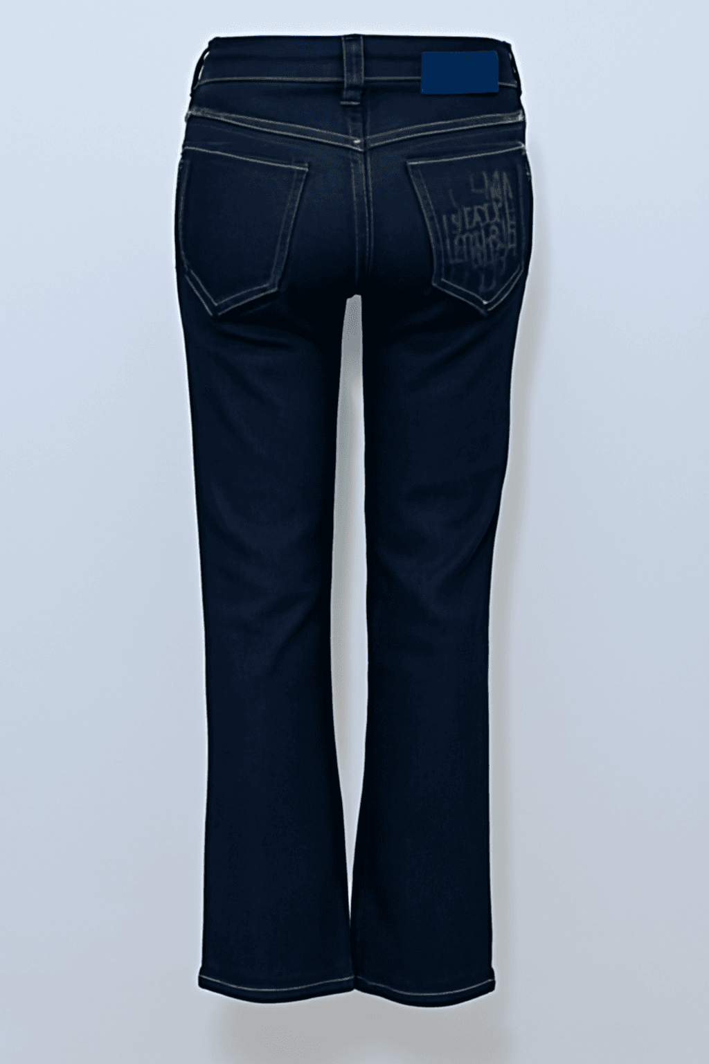 Men Relaxed Fit Mid Rise Dark Blue Jeans thumbnail 2