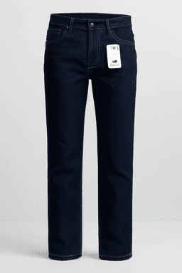 Men Relaxed Fit Mid Rise Dark Blue Jeans