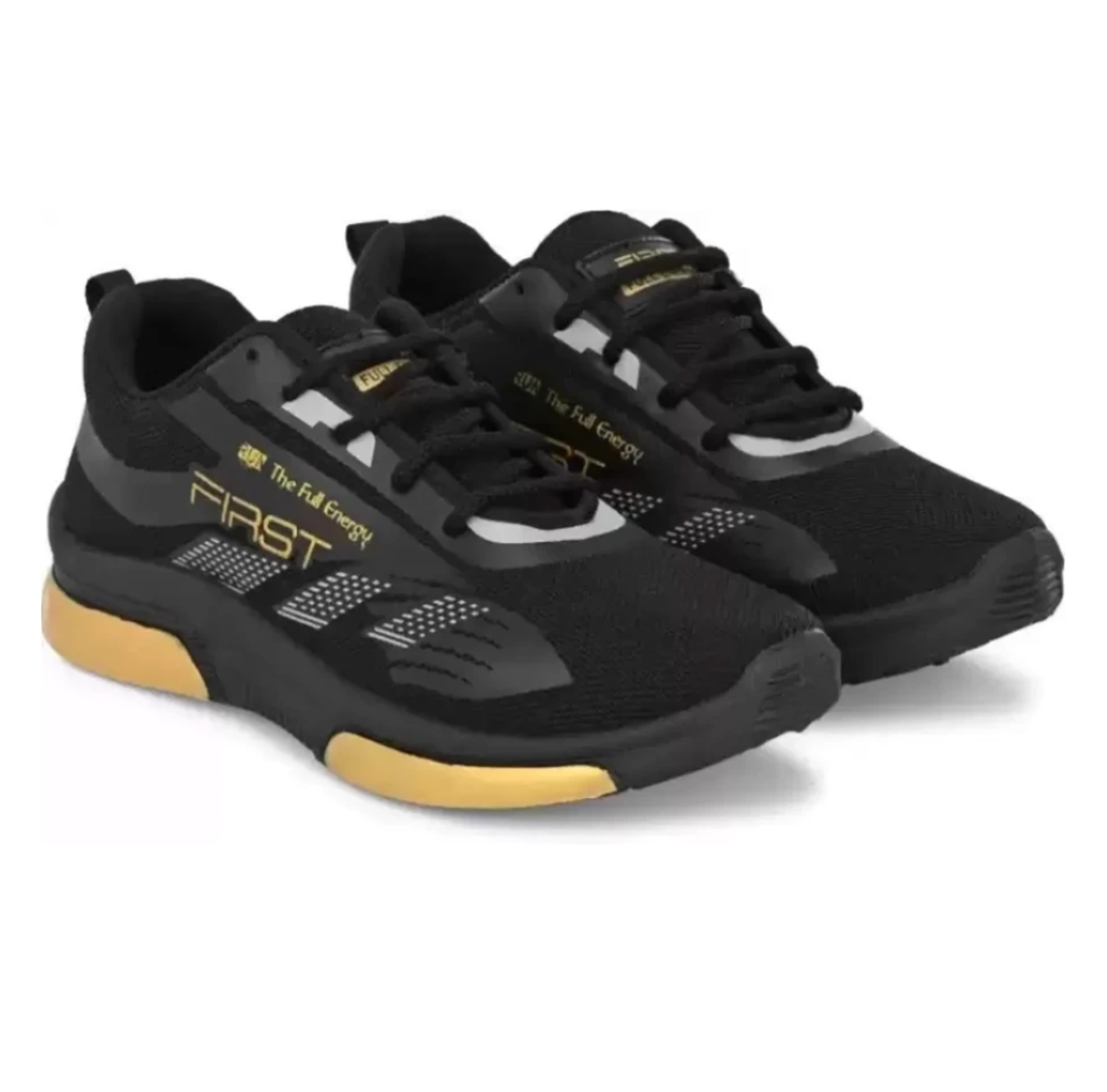 Lace-Up Sports Sneakers with Contrast Sole and Padded Collar thumbnail 3