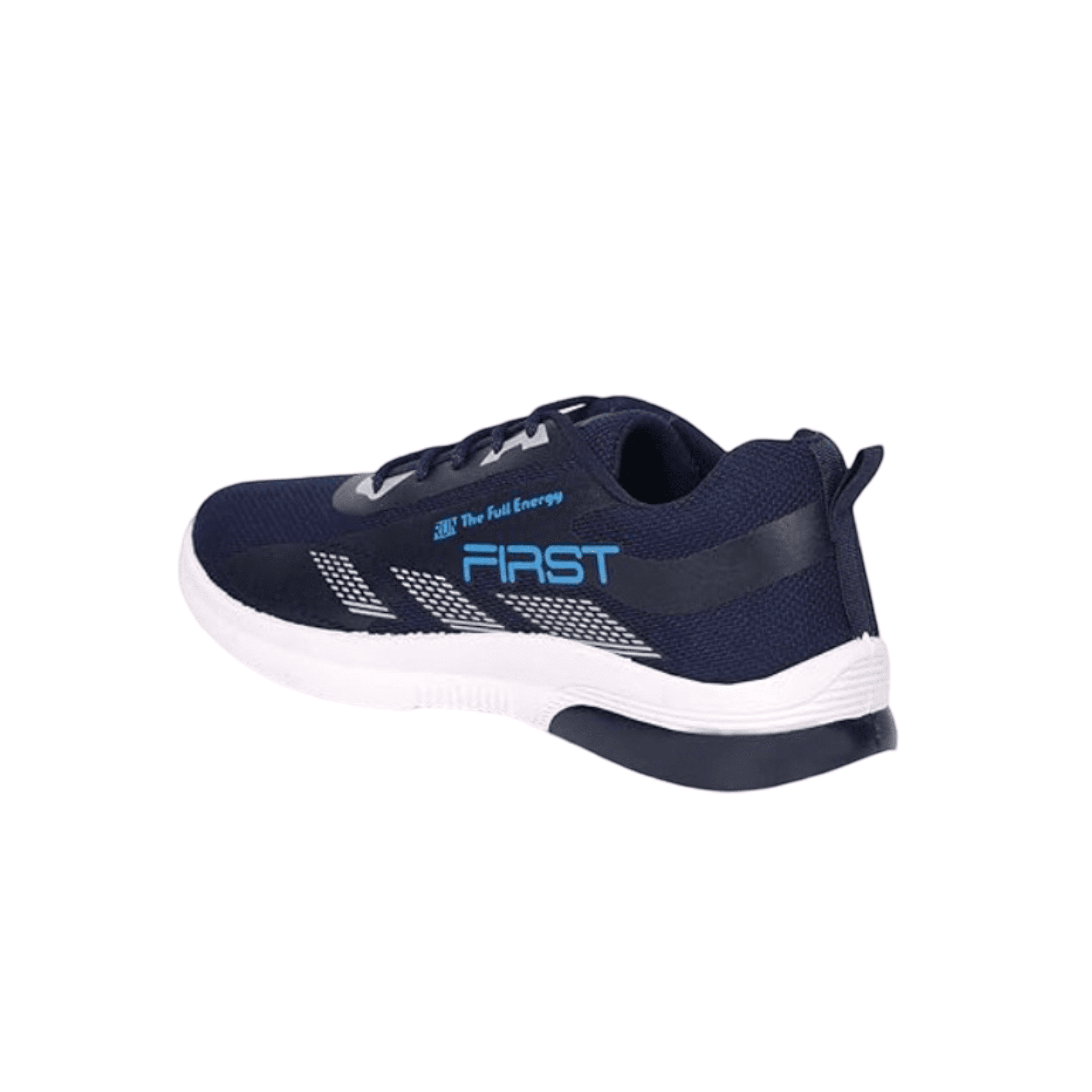 Men’s Lace-Up Mesh Sports Shoes with Contrast Patterned Upper thumbnail 3