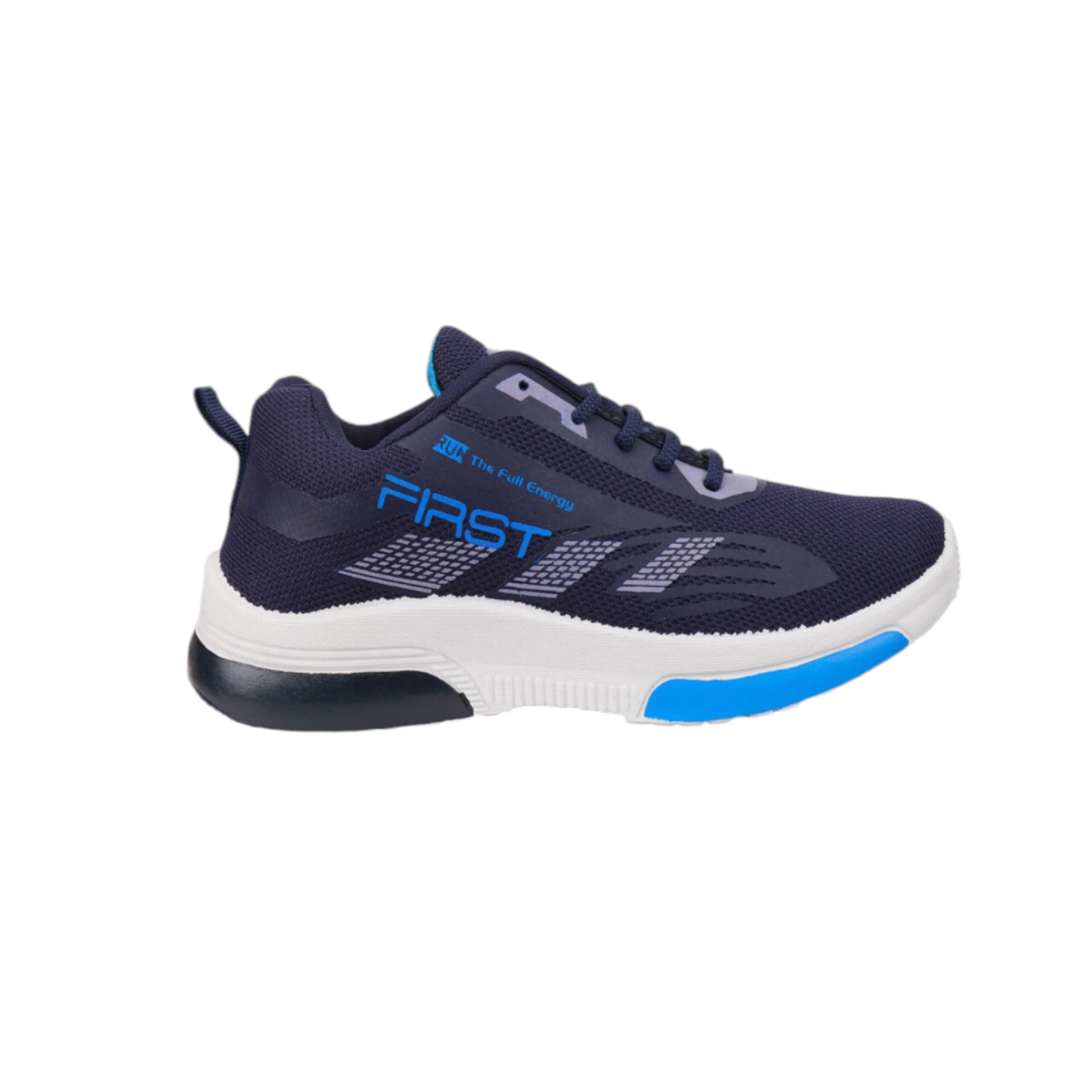 Men’s Lace-Up Mesh Sports Shoes with Contrast Patterned Upper thumbnail 4