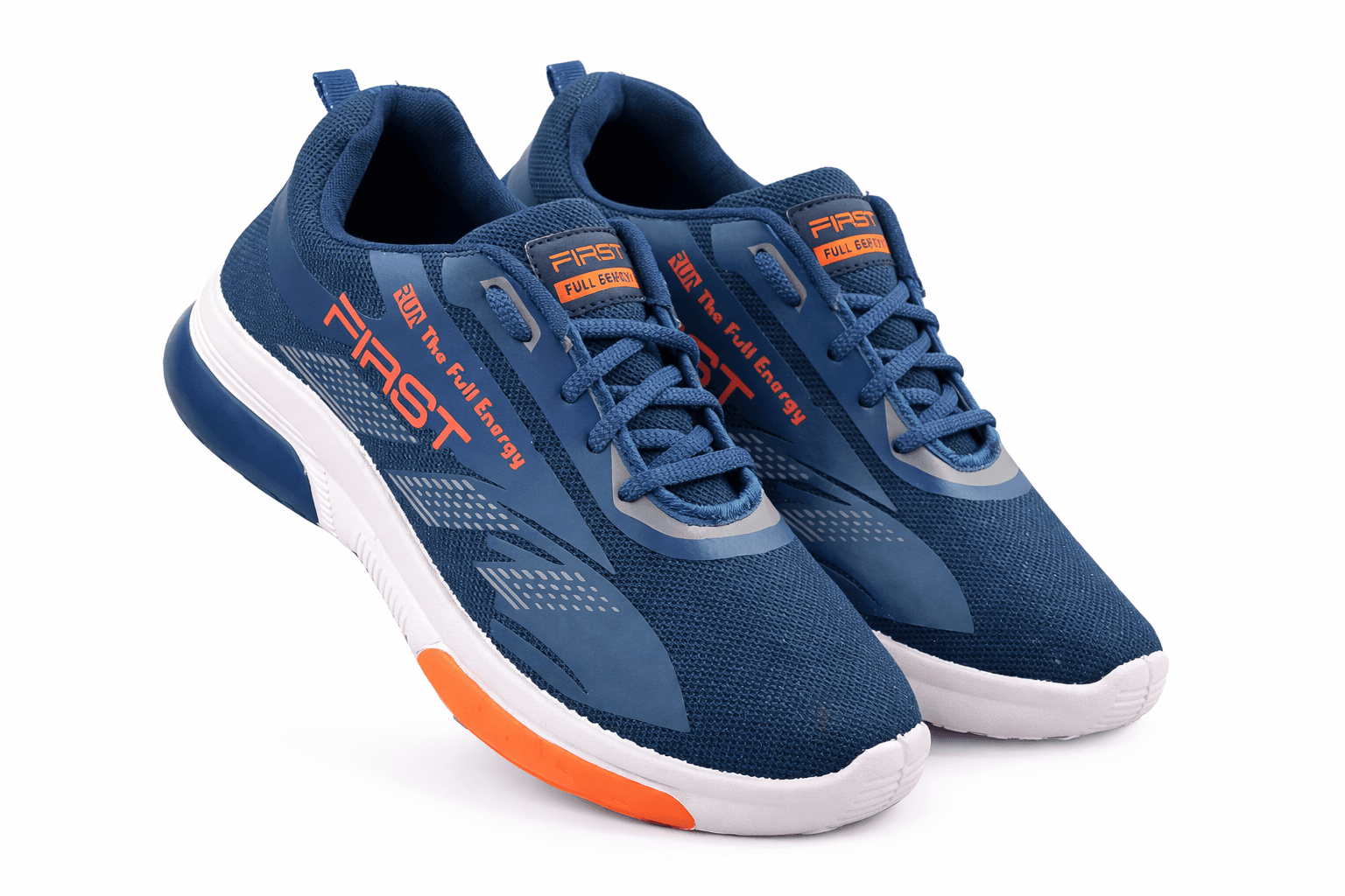 Lace-Up Mesh Sports Shoes with Cushioned Contrast Sole