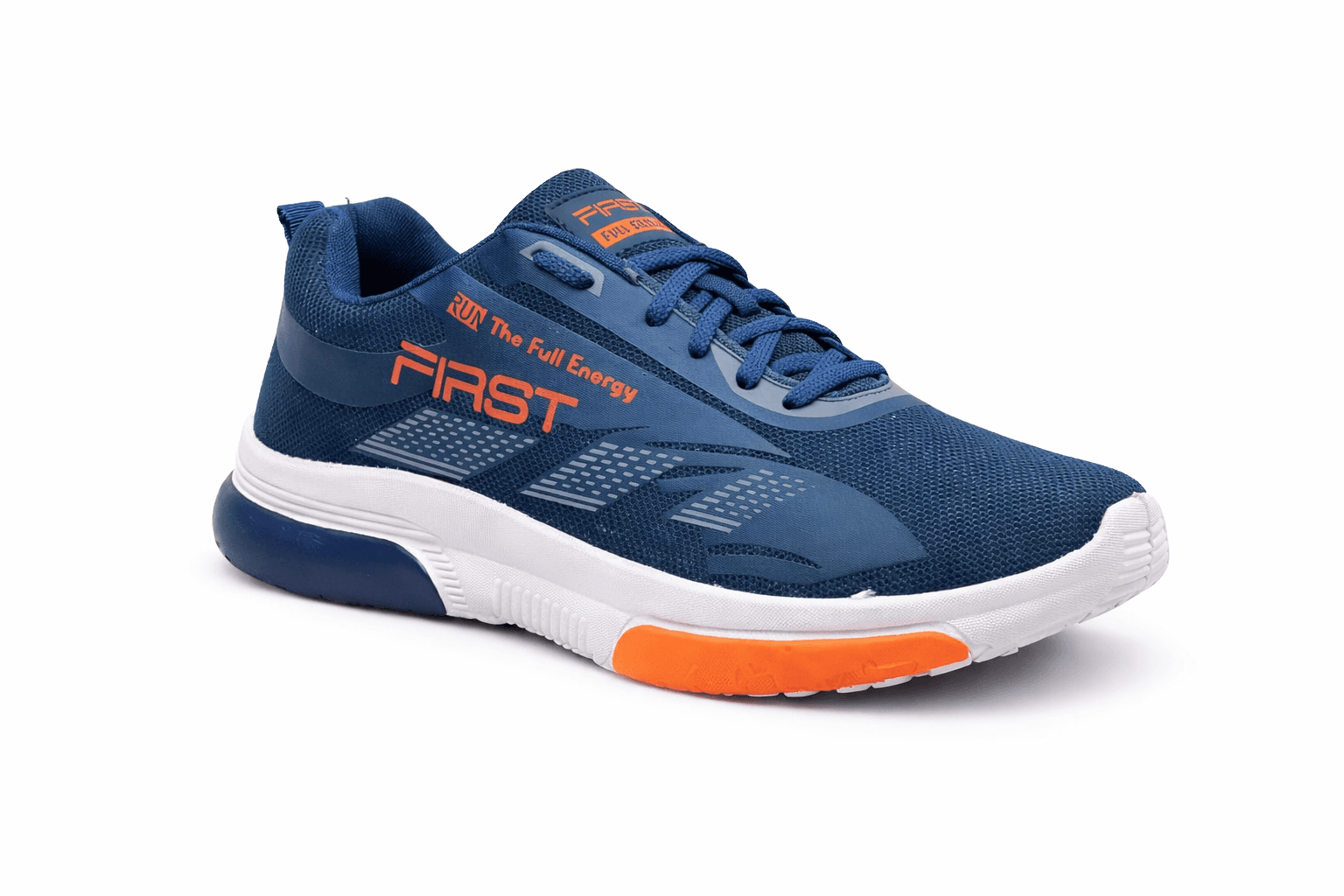 Lace-Up Mesh Sports Shoes with Cushioned Contrast Sole thumbnail 2