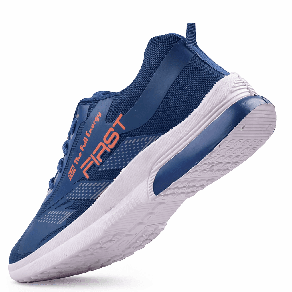 Lace-Up Mesh Sports Shoes with Cushioned Contrast Sole thumbnail 3