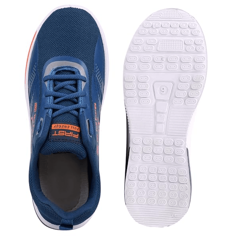 Lace-Up Mesh Sports Shoes with Cushioned Contrast Sole thumbnail 4
