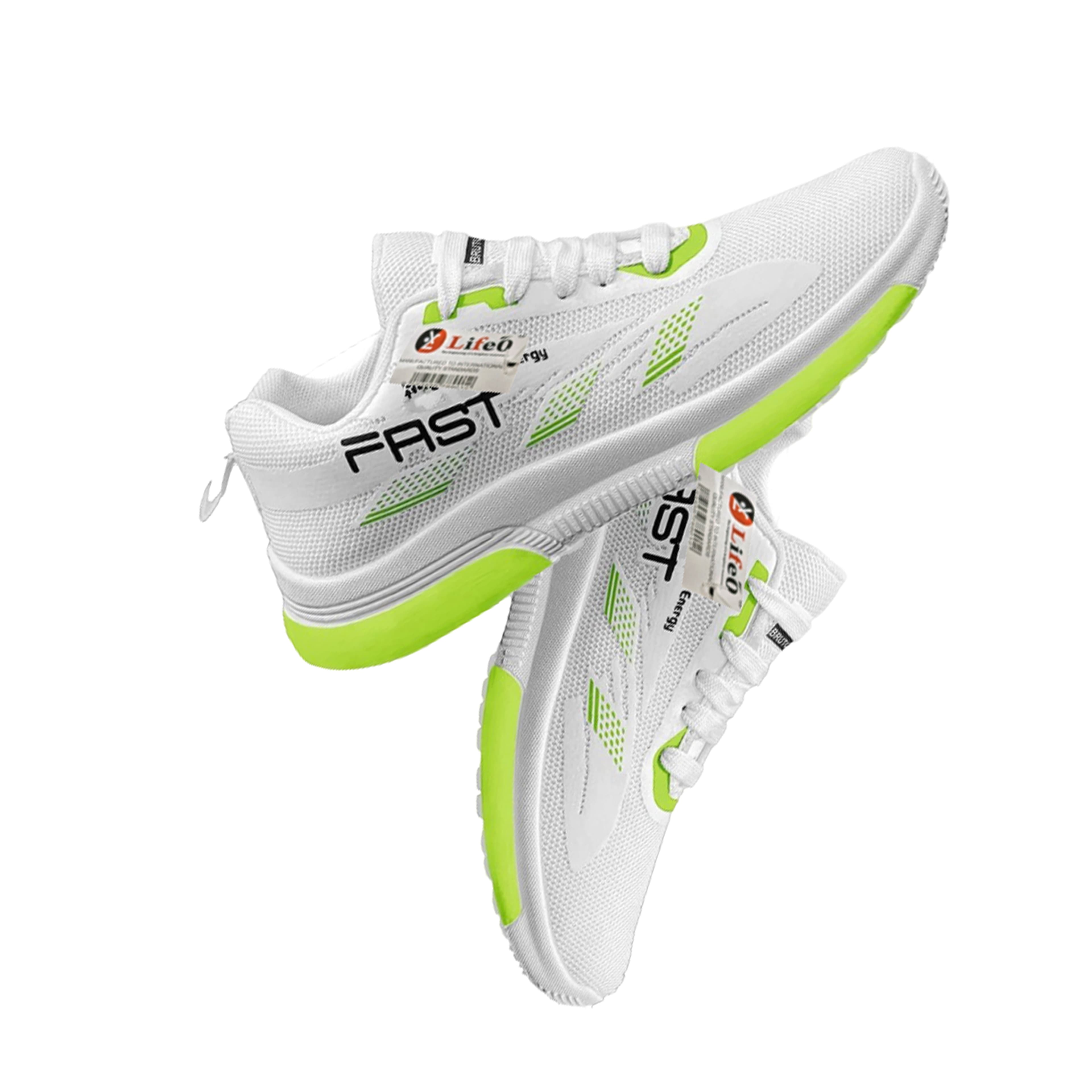 Men’s Lace-Up Mesh Sports Shoes with Contrast Accent Panels thumbnail 2