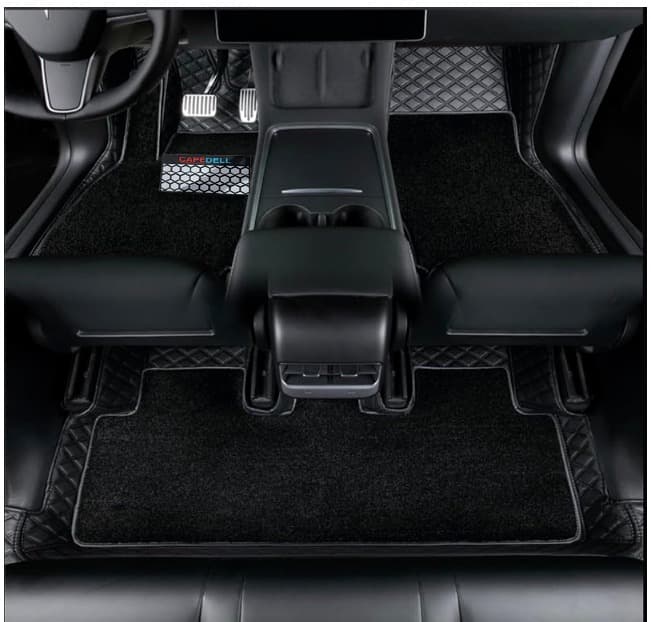 Premium Black Car Floor Mats – Anti-Slip, Waterproof, Full Set Interior Protection Capdell Premium thumbnail 2
