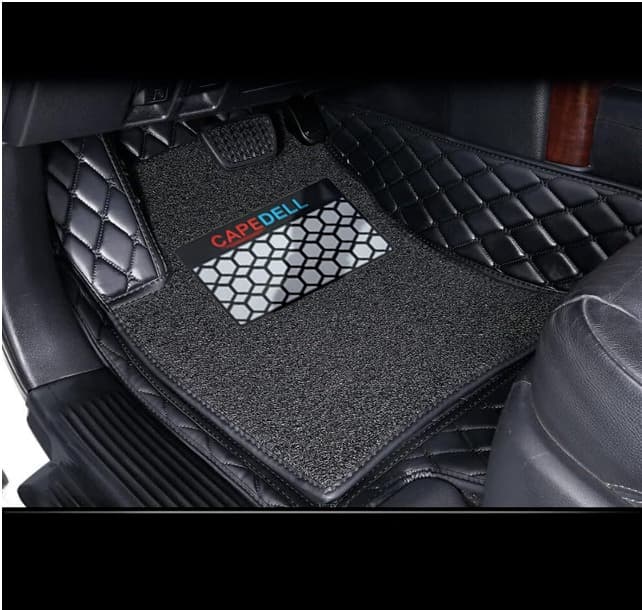 Premium Black Car Floor Mats – Anti-Slip, Waterproof, Full Set Interior Protection Capdell Premium thumbnail 3