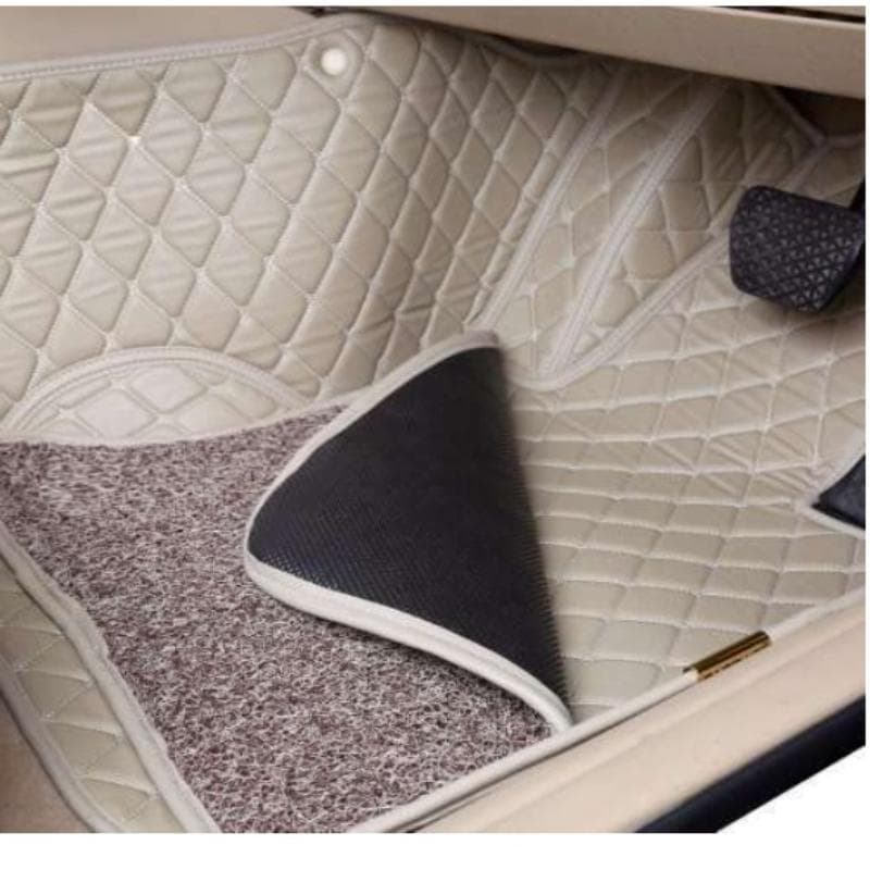 Premium Beige Car Floor Mats – Anti-Slip, Waterproof, Full Set Interior Protection Capdell Premium thumbnail 3