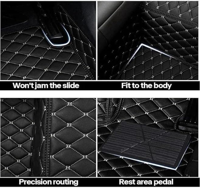 Premium Coffee with Golden Car Floor Mats – Anti-Slip, Waterproof, Full Set Interior Protection Capdell Premium 3pc thumbnail 5