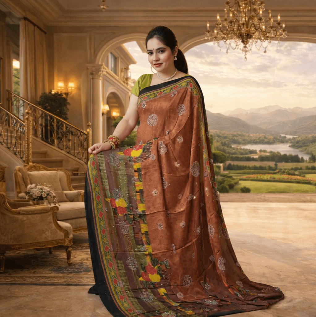 Premium Printed Soft Saree With Designer Border – Lightweight Party & Daily Wear Saree thumbnail 2