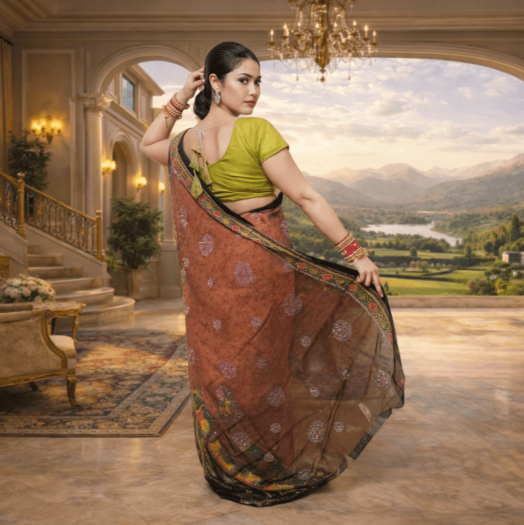 Premium Printed Soft Saree With Designer Border – Lightweight Party & Daily Wear Saree thumbnail 4