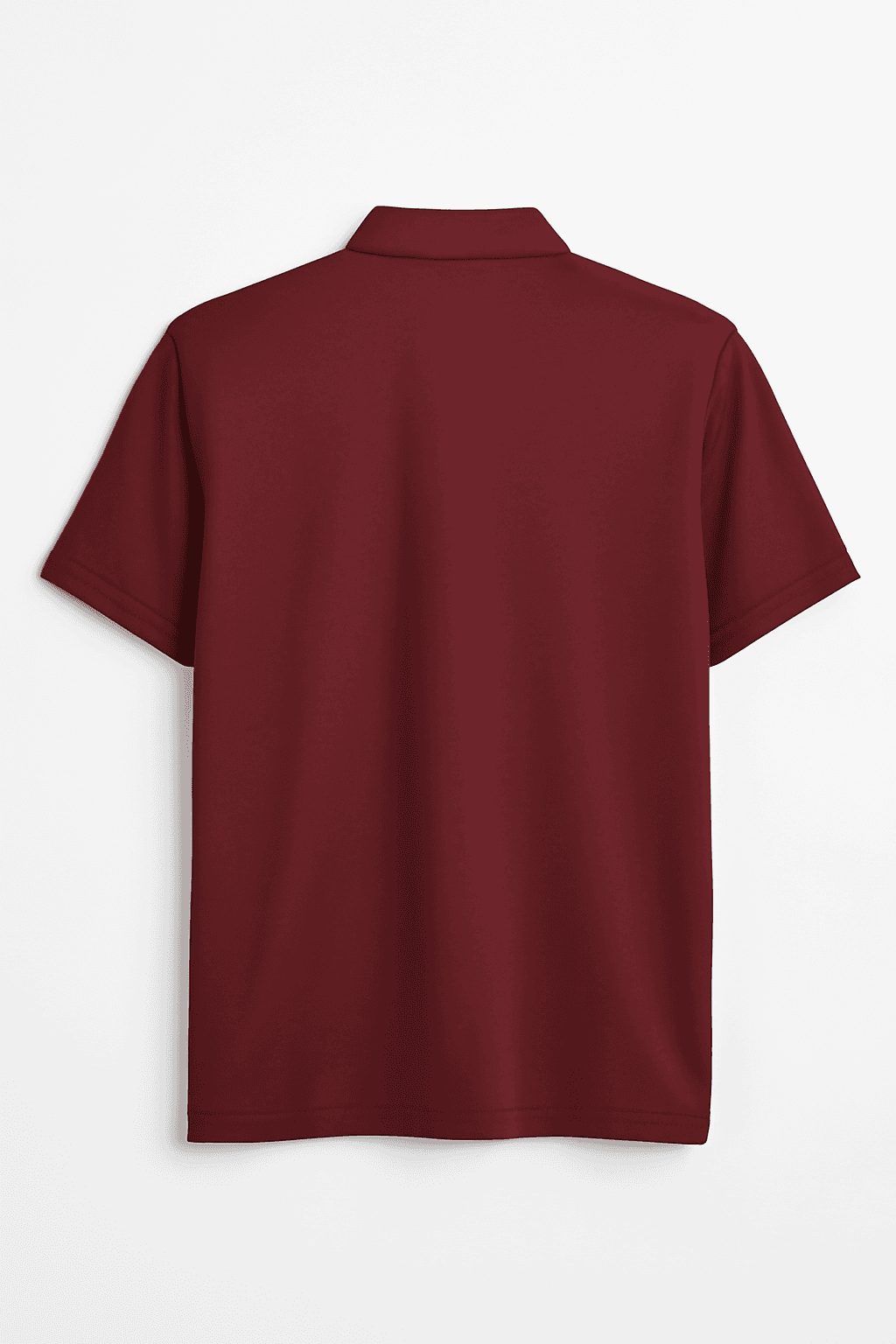Maroon Tshirt polo thumbnail 2