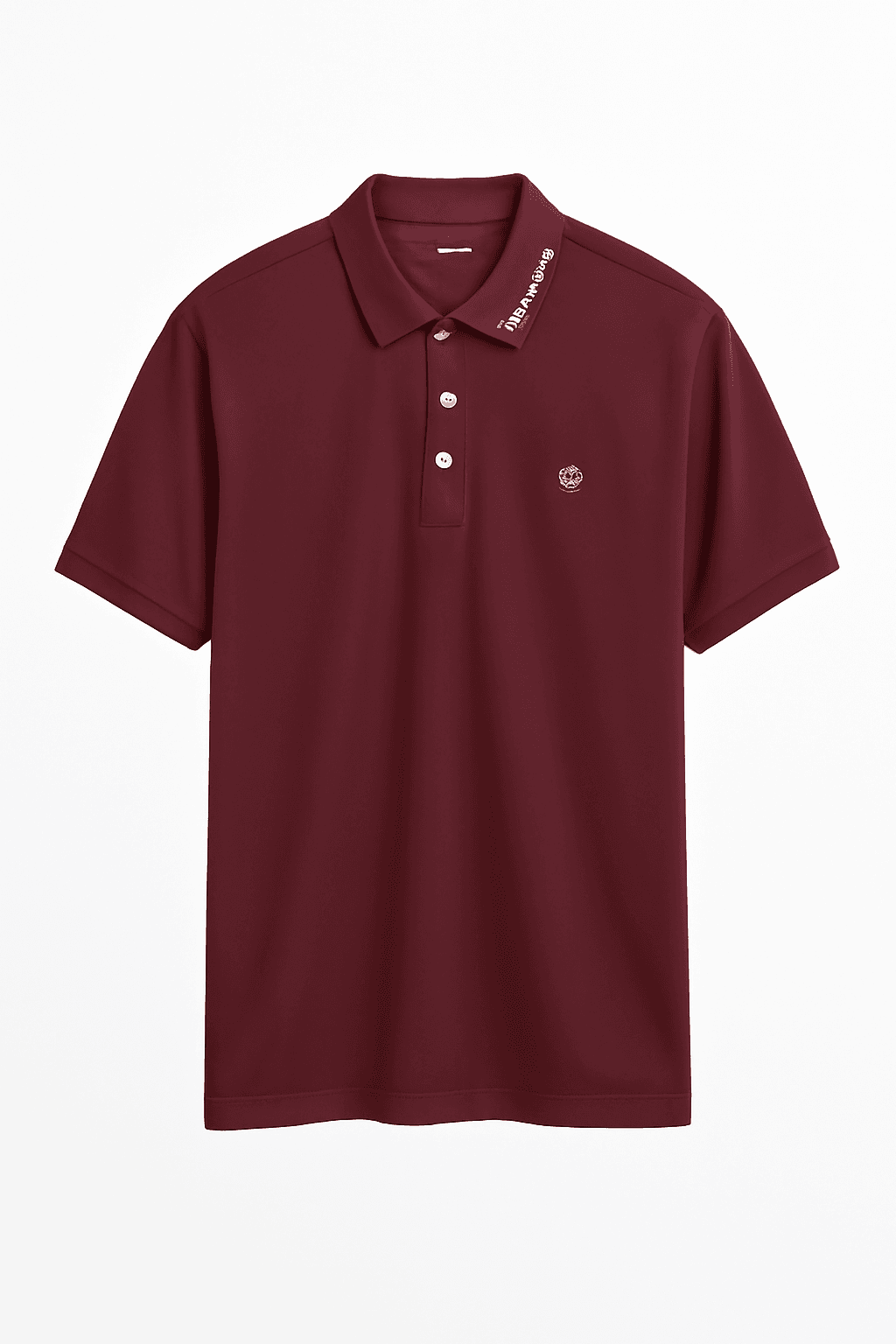 Maroon Tshirt polo thumbnail 1