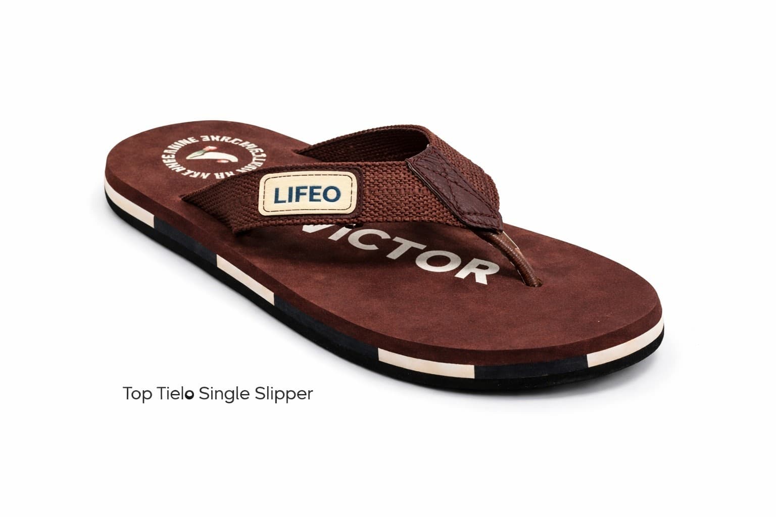 Men’s Casual Toe-Post Slippers with Wide Textured Straps and Layered Sole thumbnail 3