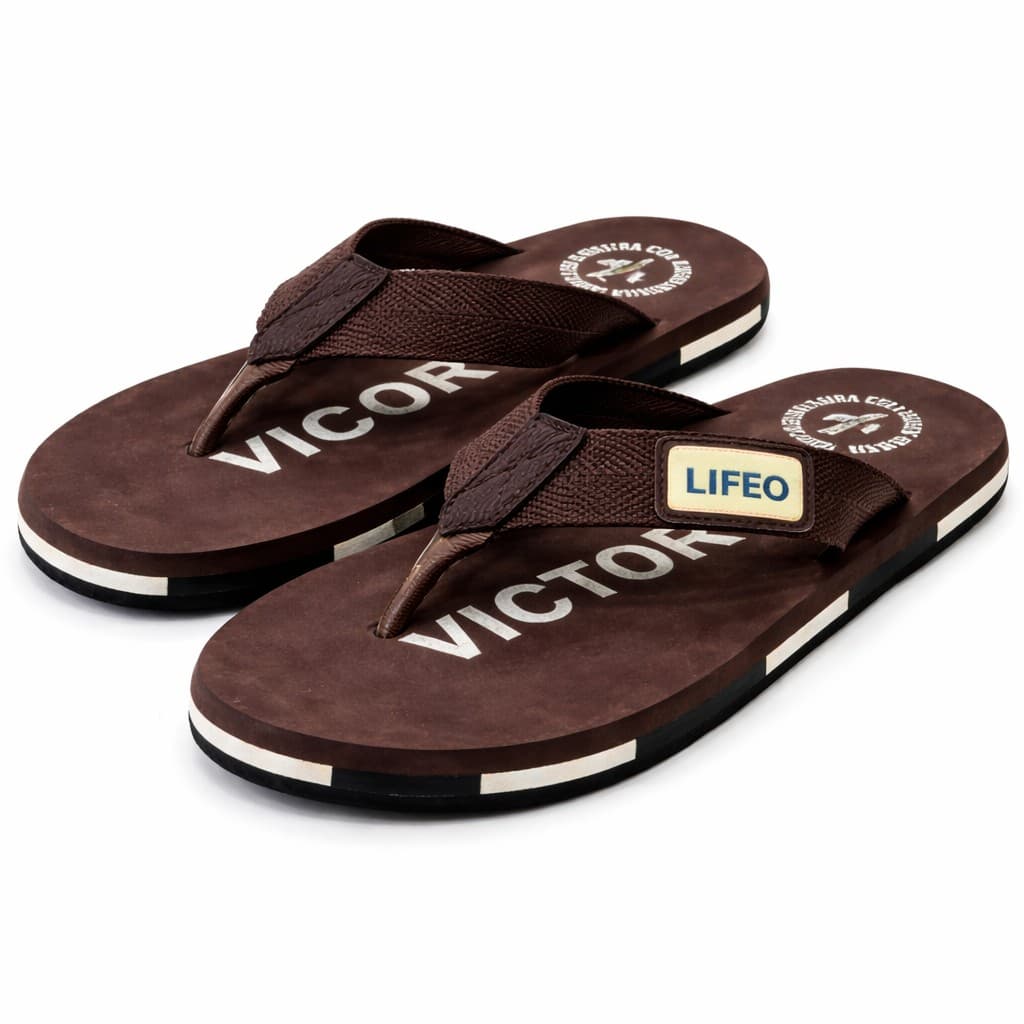 Men’s Casual Toe-Post Slippers with Wide Textured Straps and Layered Sole thumbnail 5