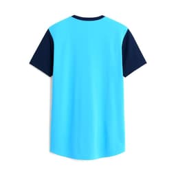 Sky Blue And Black Cotton Tshirt