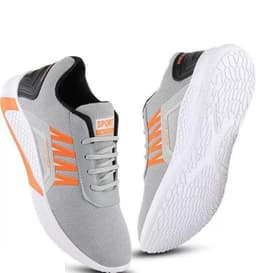 Lace-Up Mesh Sports Shoes with Textured Sole