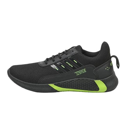 Men’s Mesh Lace-Up Sports Shoes with Cushioned Textured Sole thumbnail 1
