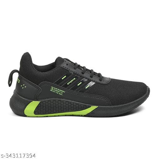 Men’s Mesh Lace-Up Sports Shoes with Cushioned Textured Sole thumbnail 2