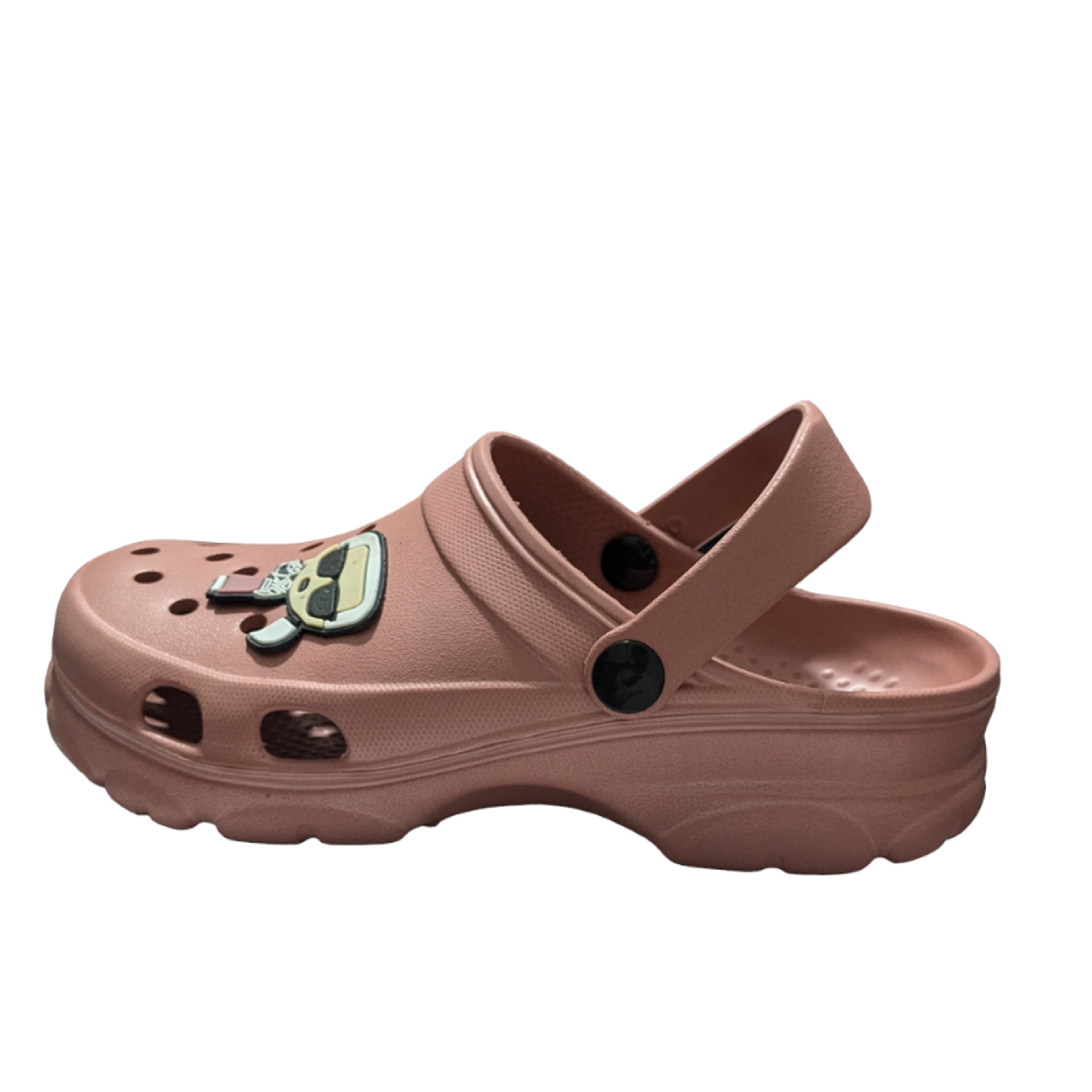 Men’s Cartoon Charm Perforated Clog Sandals with Pivoting Heel Strap thumbnail 2