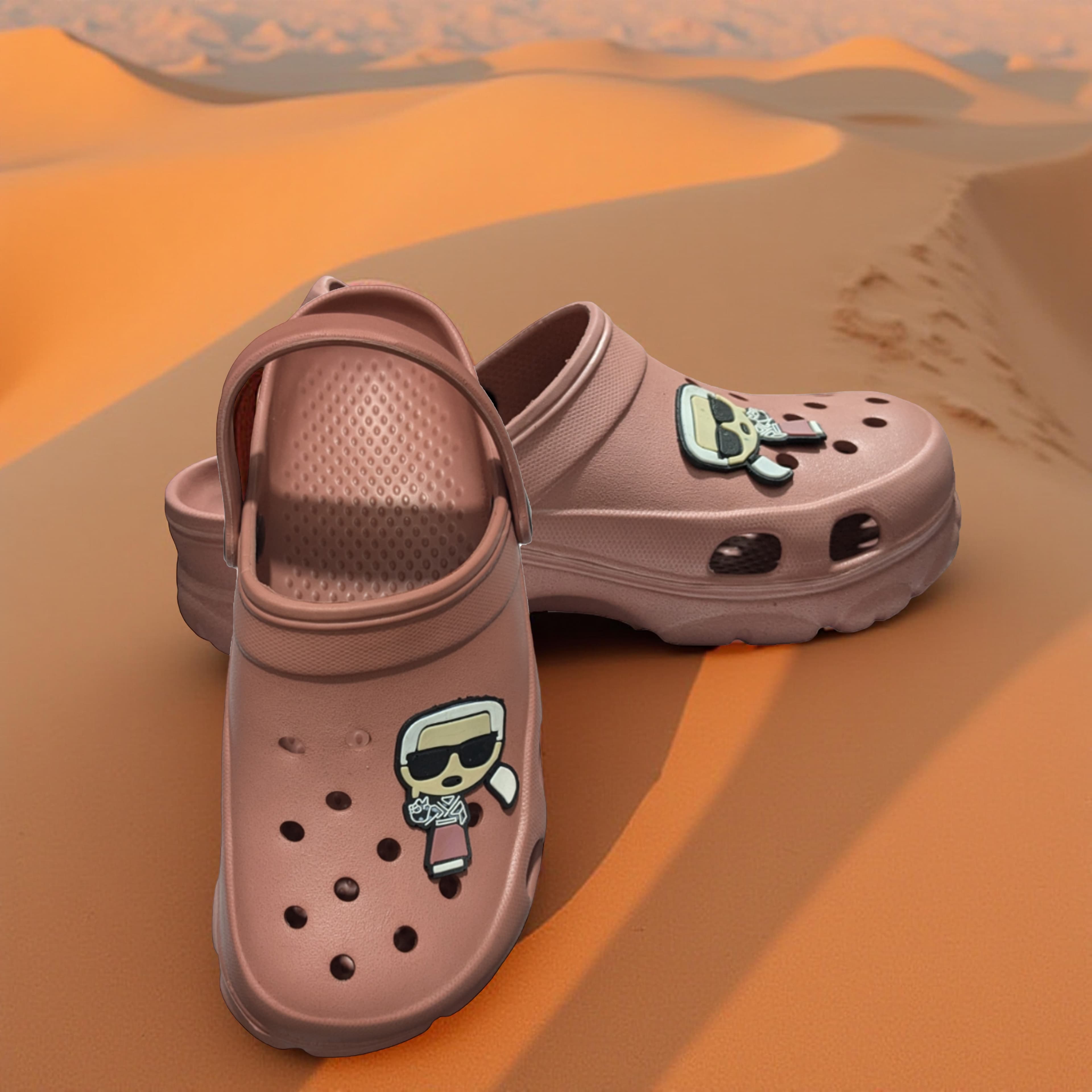 Men’s Cartoon Charm Perforated Clog Sandals with Pivoting Heel Strap thumbnail 3