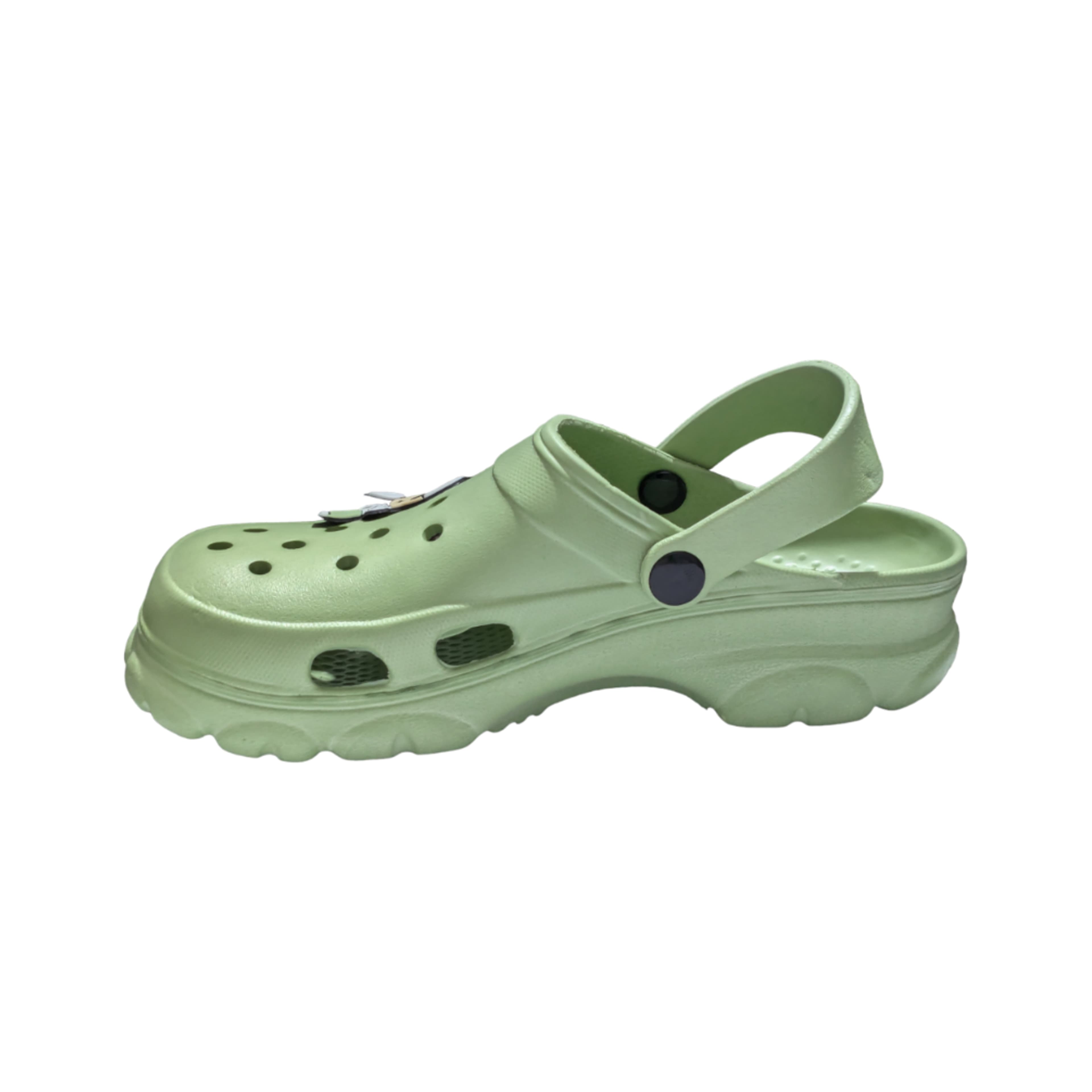 Men’s Moulded Clog Sandals with Cartoon Charm and Adjustable Heel Strap thumbnail 5