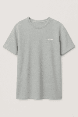 Round neck gray shirt