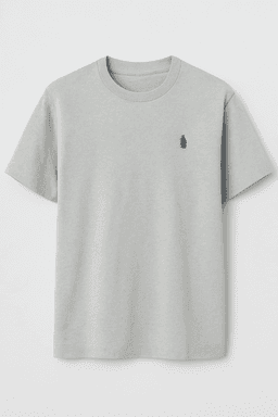 Whitishgrey round neck Tshirt