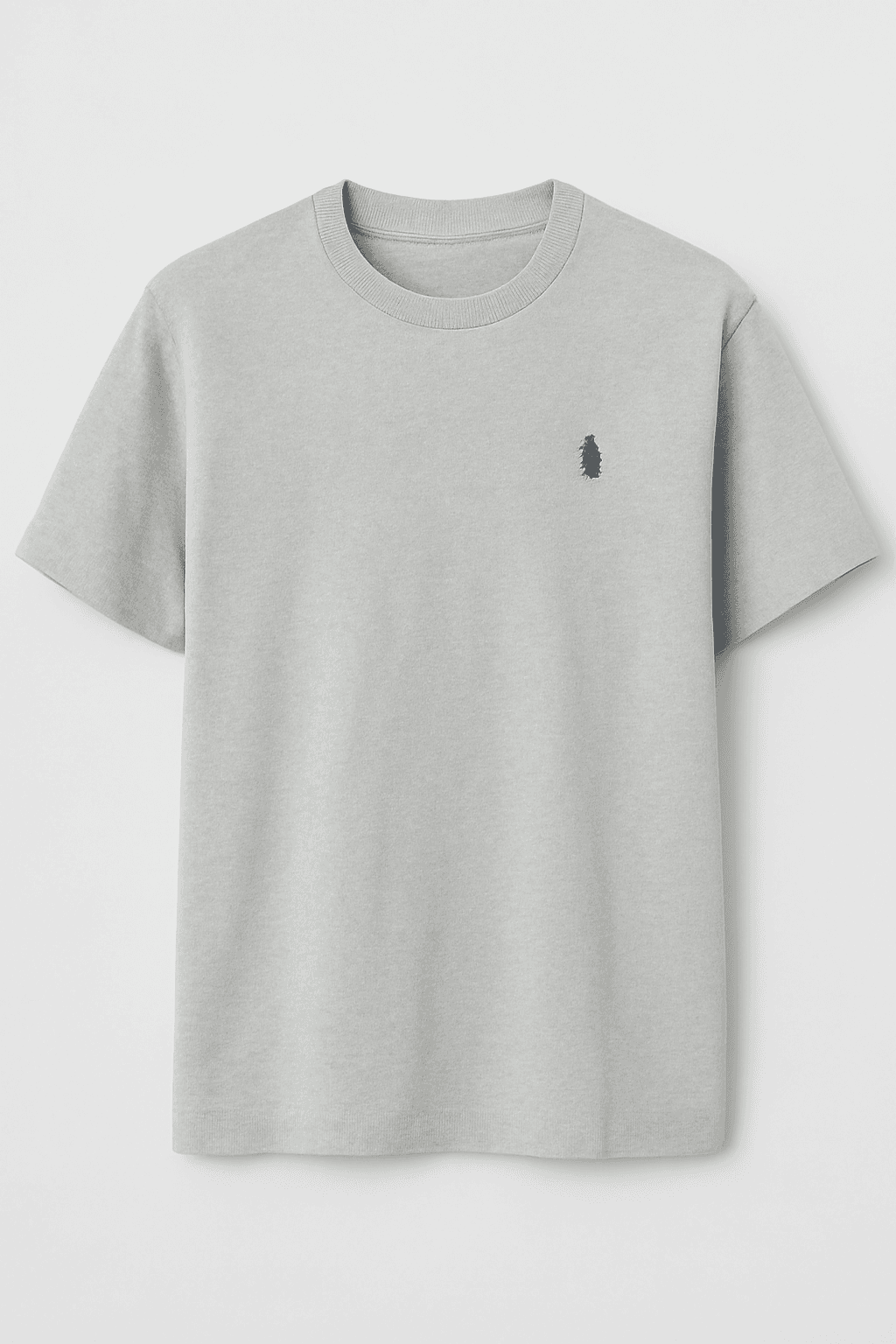 Whitishgrey round neck Tshirt thumbnail 1