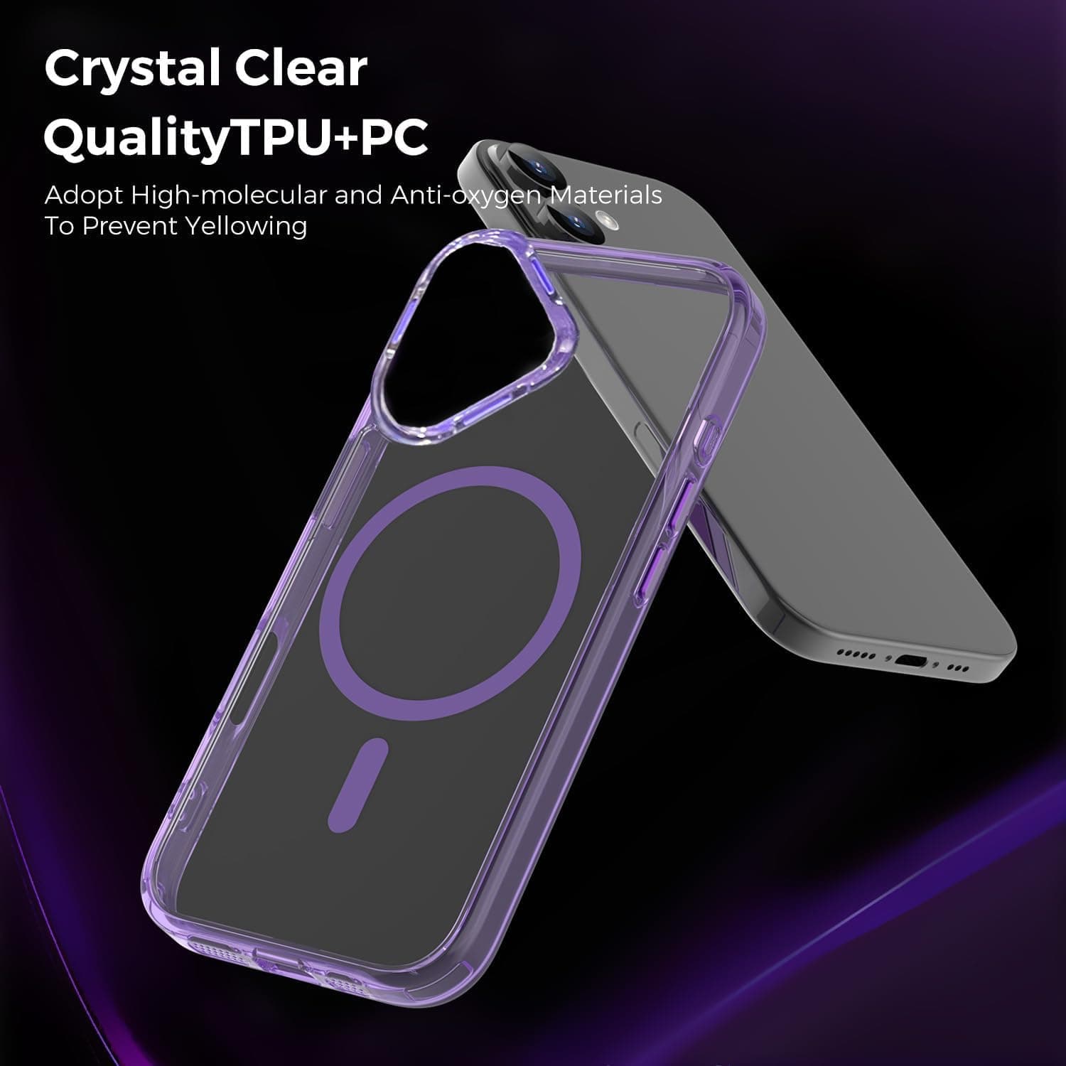 Premium Slim-Fit IPhone 16 Magnetic Case With A Stylish Frosted Purple Finish thumbnail 2