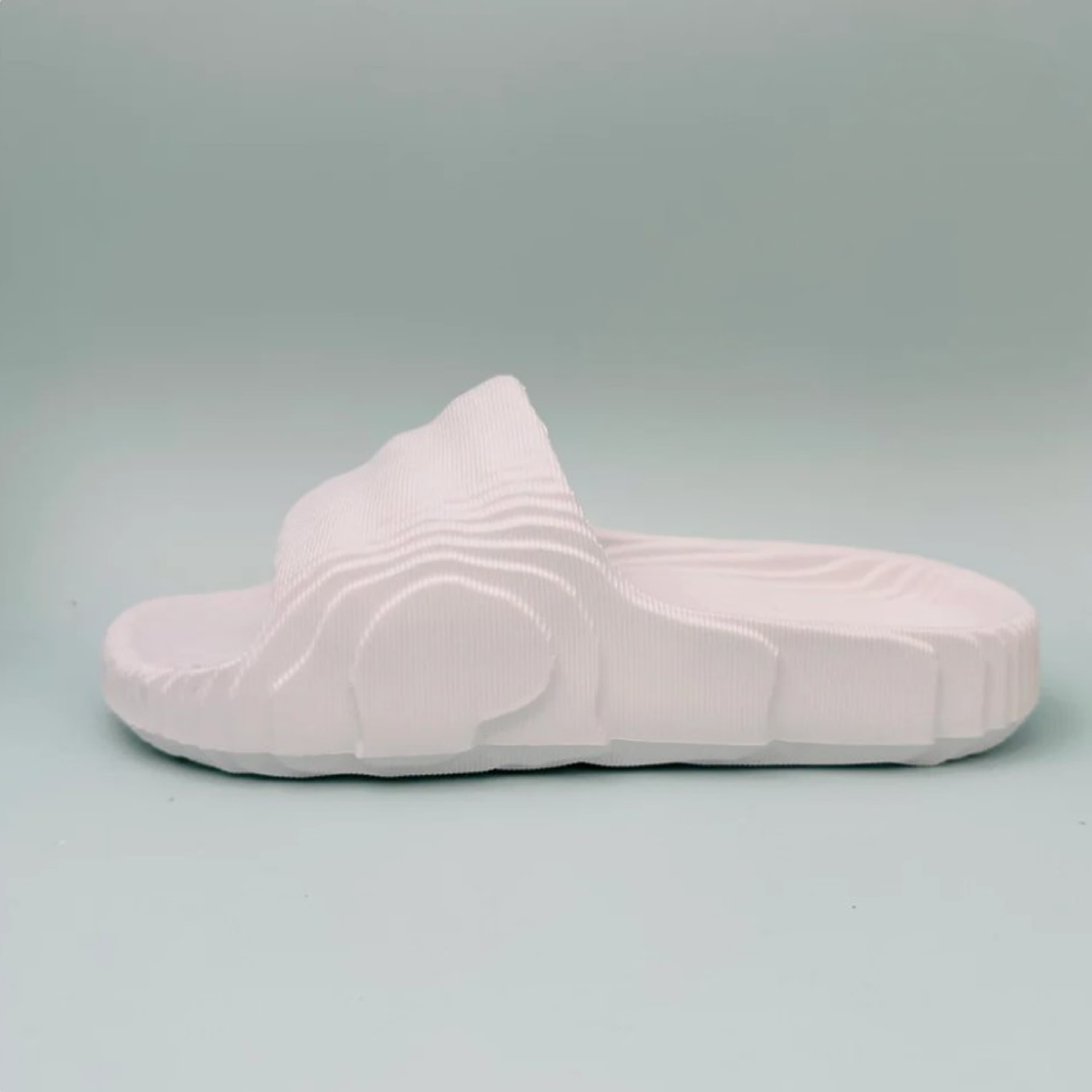 Men’s Open-Toe Molded Slide Slippers with Ribbed Strap thumbnail 4