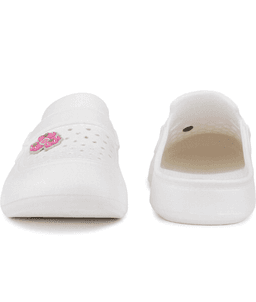 Men's Slip-On Clog Shoes with Perforated Upper and Pivoting Heel Strap