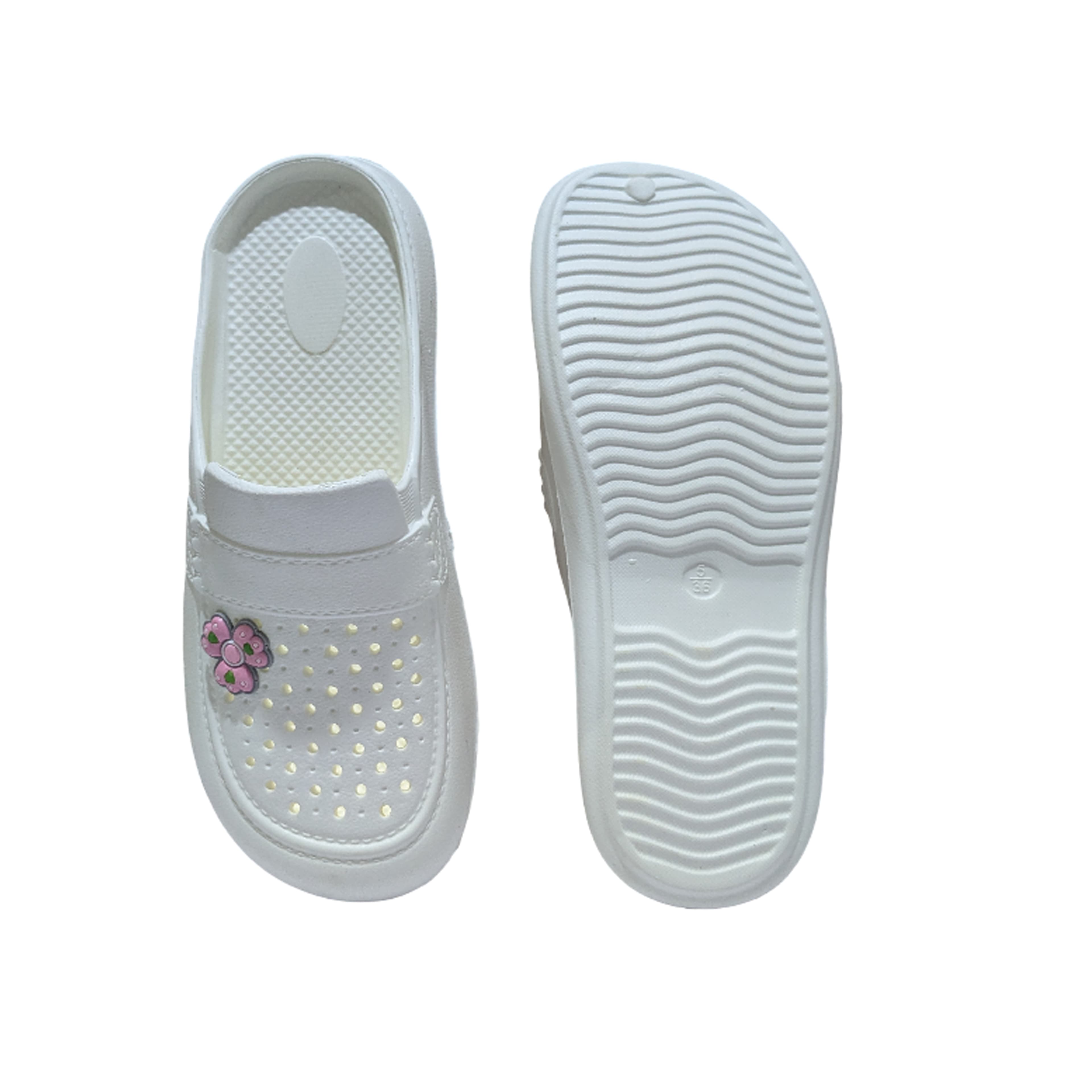 Men's Slip-On Clog Shoes with Perforated Upper and Pivoting Heel Strap thumbnail 5