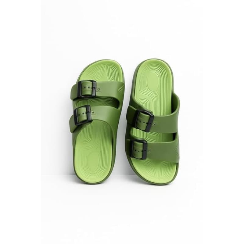 Stag Sandals For Men Dual Buckle Adjustable EVA Soft Sole Lightweight Slip Resistant Comfortable Indoor Outdoor Use thumbnail 9