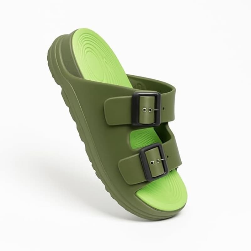 Stag Sandals For Men Dual Buckle Adjustable EVA Soft Sole Lightweight Slip Resistant Comfortable Indoor Outdoor Use thumbnail 11
