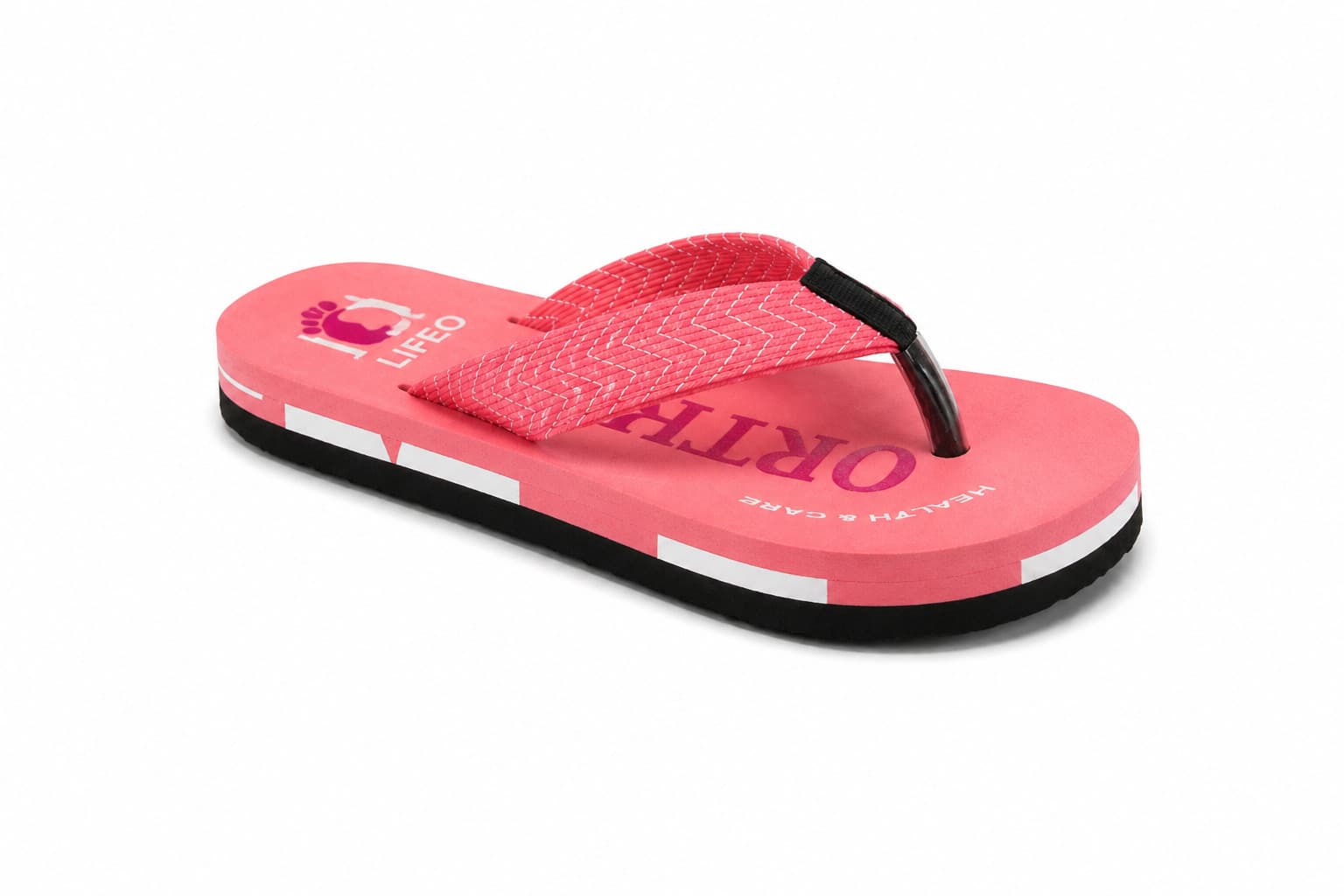 Men’s Textured Thong Flip Flops with Layered Contrast Sole thumbnail 3