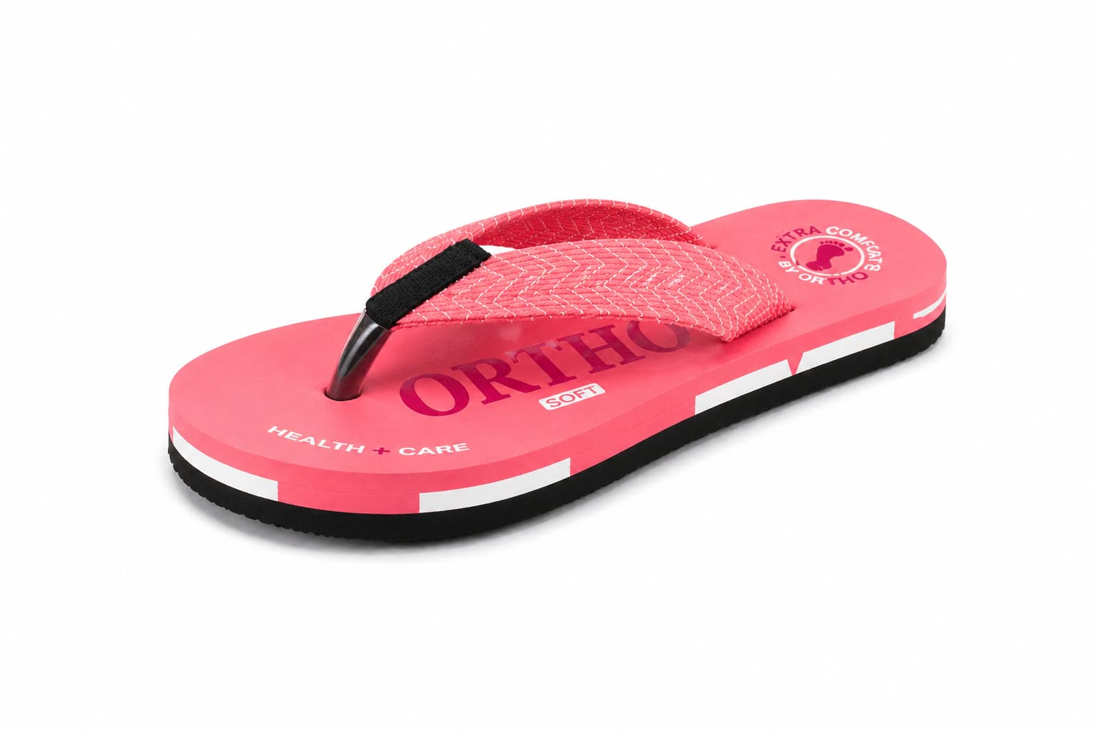 Men’s Textured Thong Flip Flops with Layered Contrast Sole thumbnail 4