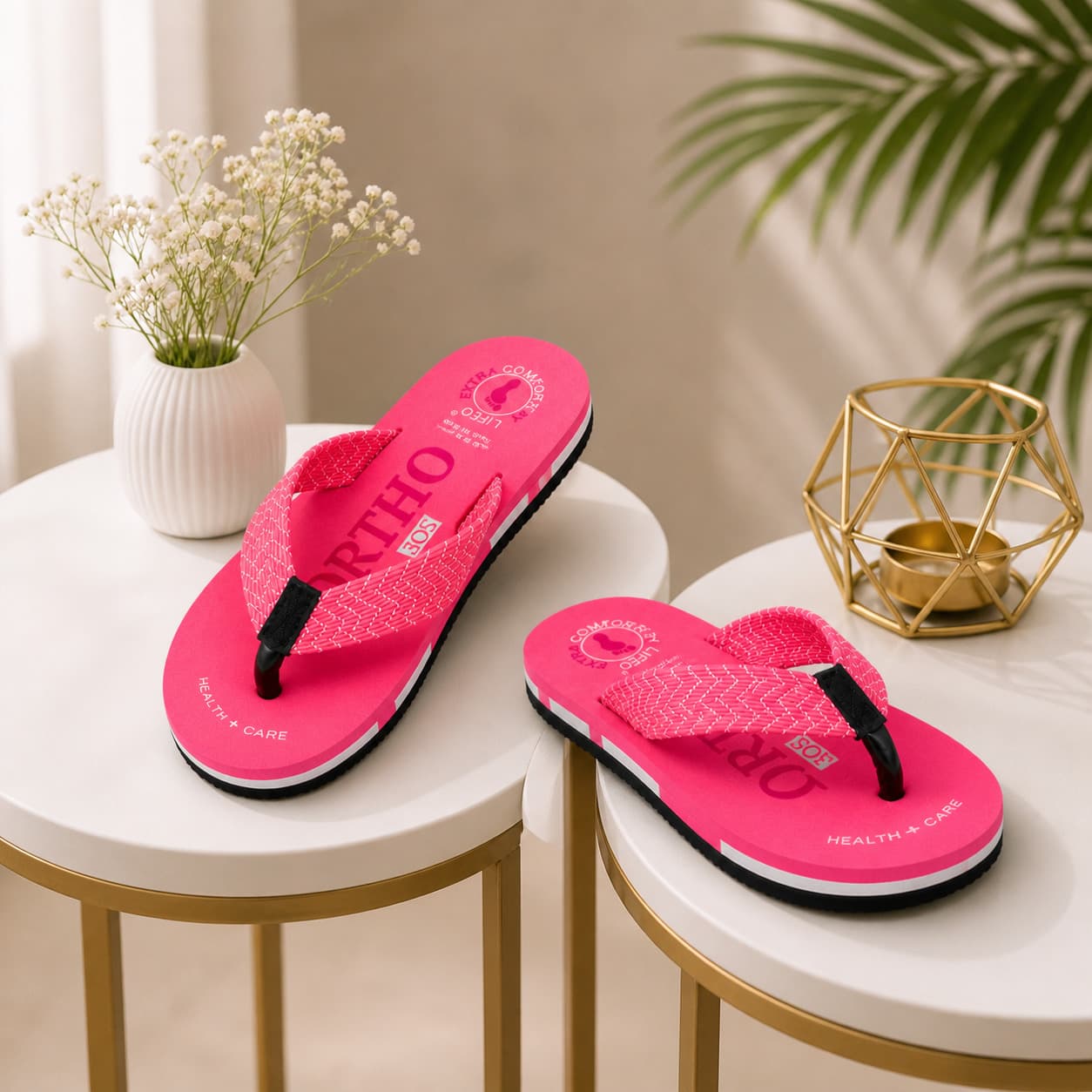 Men’s Textured Thong Flip Flops with Layered Contrast Sole thumbnail 6