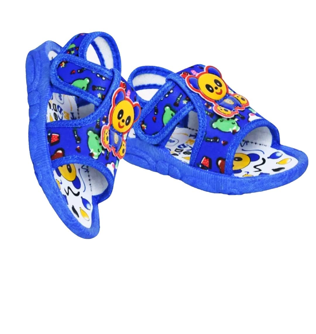 Toddler Cartoon Print Open-Toe Sandals with Hook-and-Loop Closure thumbnail 2