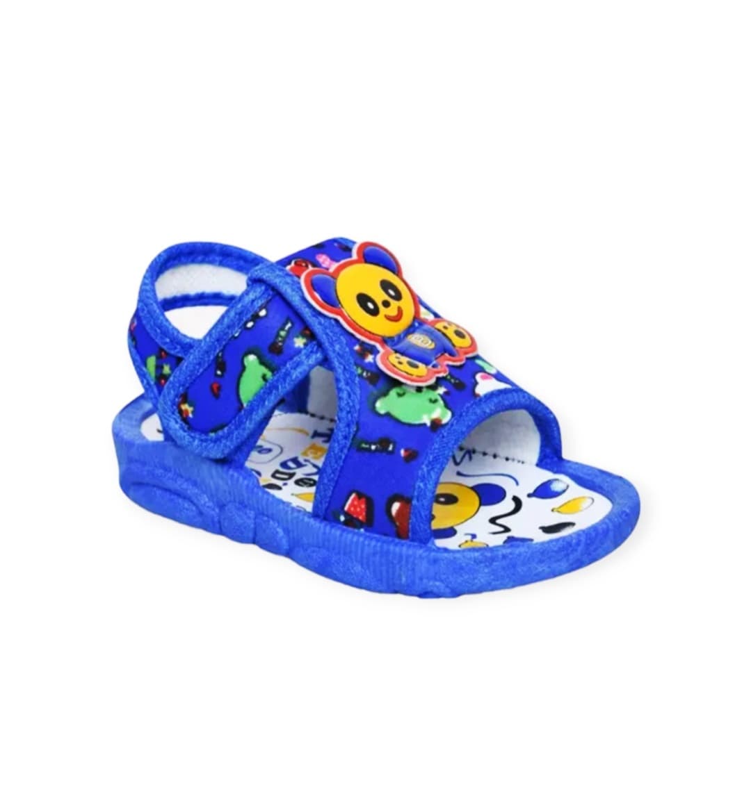 Toddler Cartoon Print Open-Toe Sandals with Hook-and-Loop Closure thumbnail 4